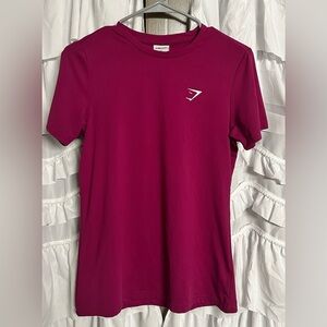 Gymshark Pink Fitted Short Sleeve Tee
